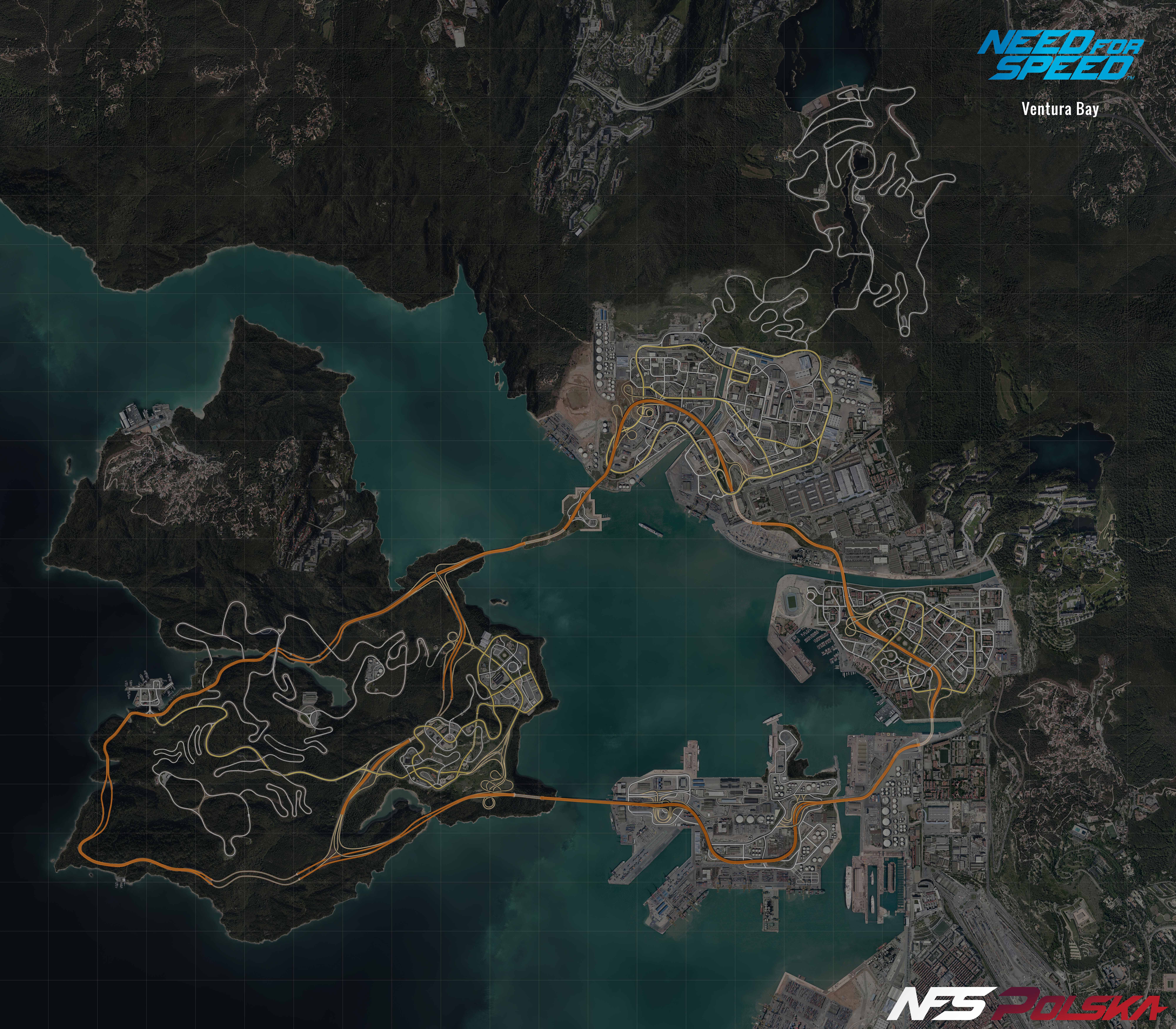 Mapa Ventura Bay - NFS - Need for Speed (2015)