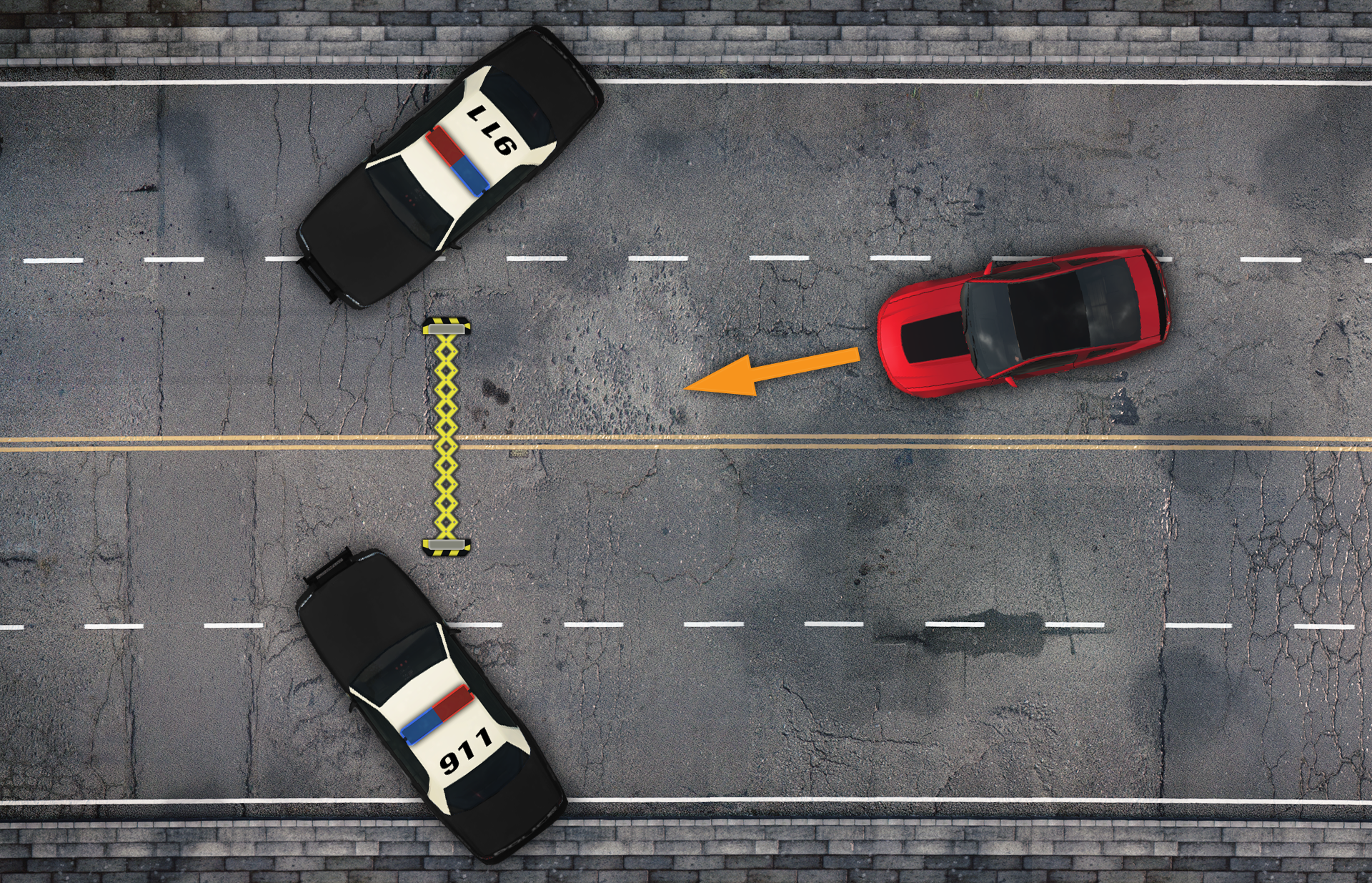 Stacjonarna blokada drogowa - NFS - Need for Speed (2015)