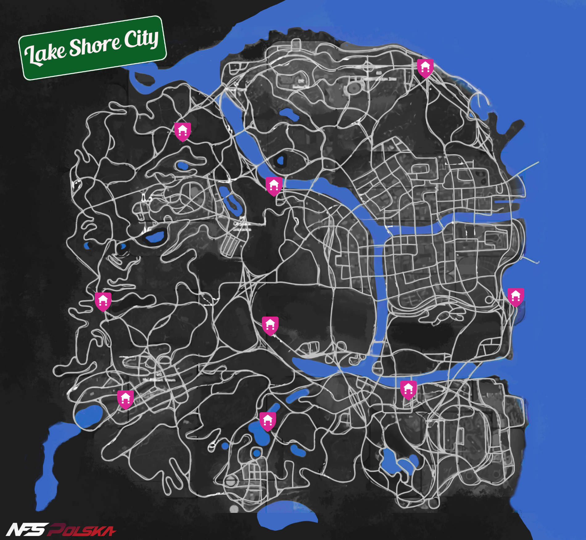 NFS - Need for Speed 2022 - Leak Lake Shore City map