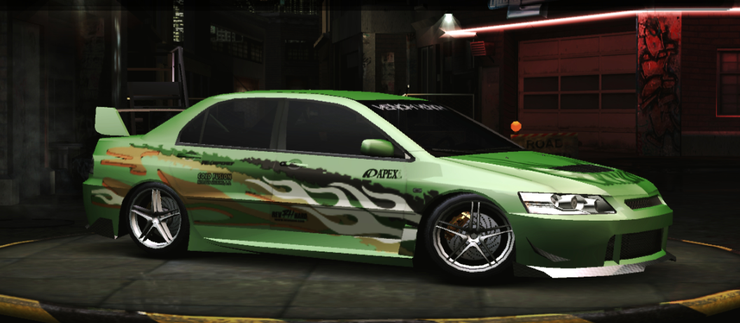 Mitsubishi Lancer Evo "Green Astronaut"