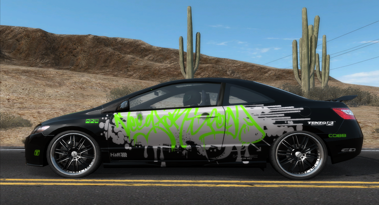 Honda Civic Si Graffiti