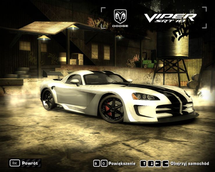 Dodge Viper SRT10 Black-White 